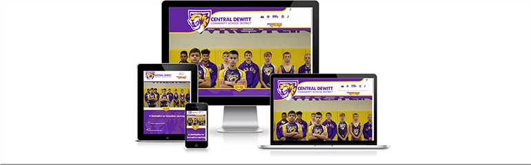 Central DeWitt Community Education Foundation website on devices